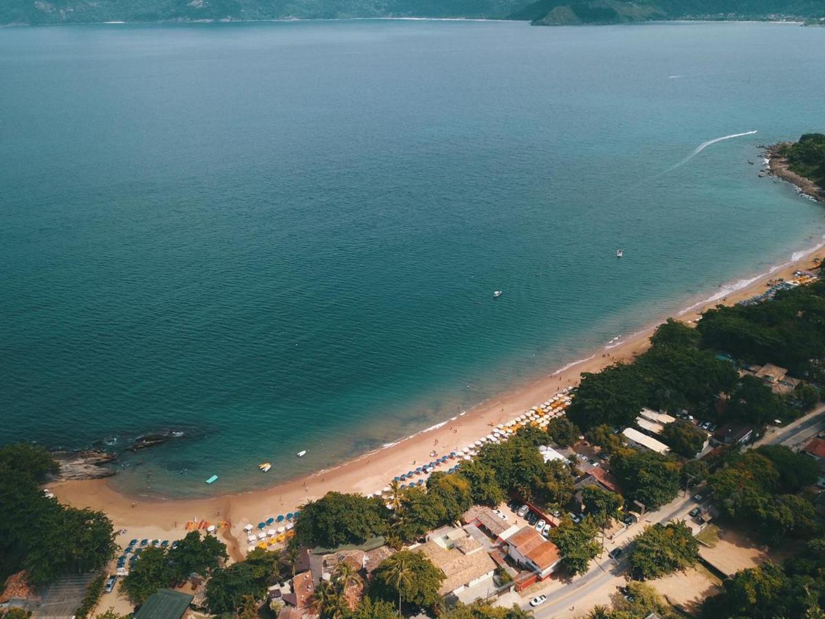 Bangalo Com Vista Para O Mar No Condominio Yacamim Ilhabela Praia Do Curral Luaran gambar