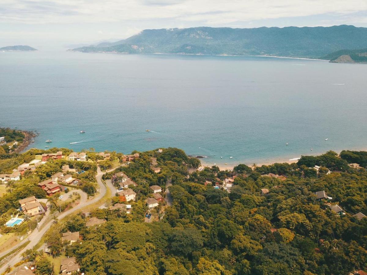 Bangalo Com Vista Para O Mar No Condominio Yacamim Ilhabela Praia Do Curral Luaran gambar