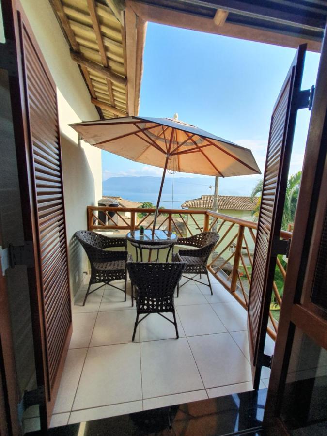 Bangalo Com Vista Para O Mar No Condominio Yacamim Ilhabela Praia Do Curral Luaran gambar